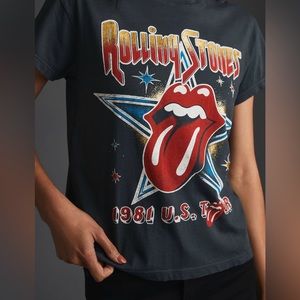 New Letluv Rolling Stones Band Tee